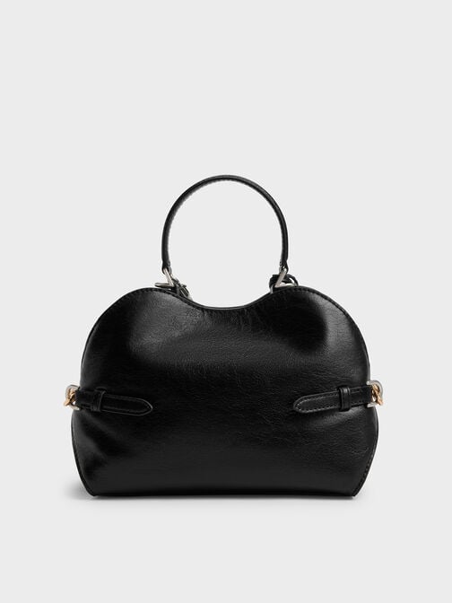 Delfina Chain Side-Belt Tote Bag, Noir, hi-res
