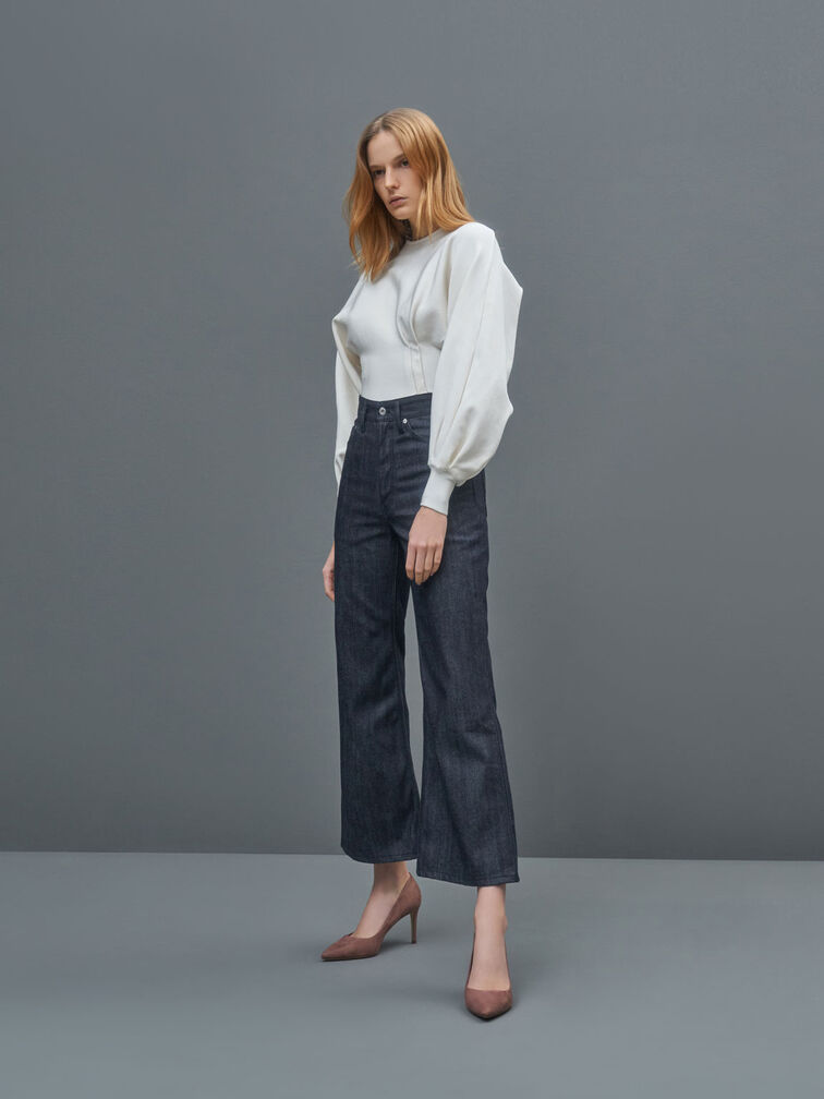 حذاء إيمي بكعب ستيليتو ومقدمة مدببة وملمس فاخر أنيق, موف, hi-res