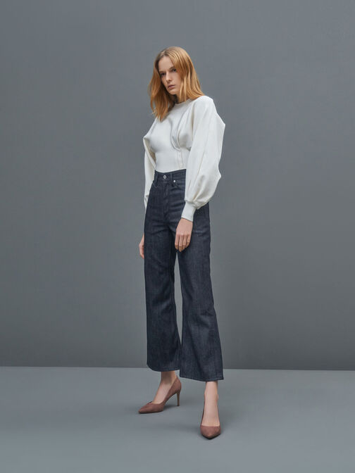 حذاء إيمي بكعب ستيليتو ومقدمة مدببة وملمس فاخر أنيق, موف, hi-res