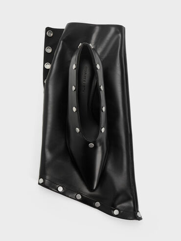 Gael Studded Convertible Kitten-Heel Knee-High Boots, Black, hi-res