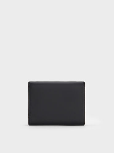 محفظة إدنا بقفل دوار وحزام معقود, أسود, hi-res