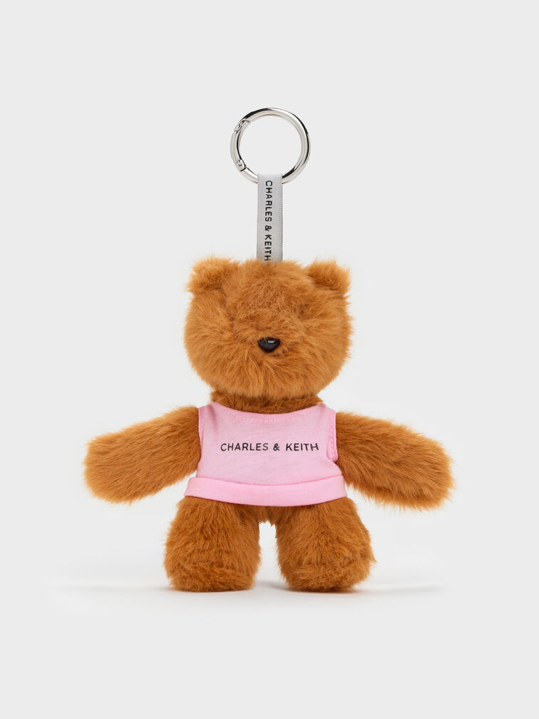 Dodie Pink-Shirt Bear Charm, Multi, hi-res