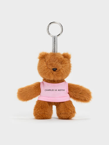 Dodie Pink-Shirt Bear Charm, Multi, hi-res