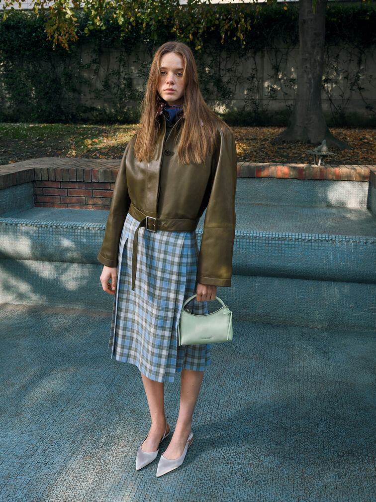 حقيبة يد "هازل" بعقدة, أخضر نعناعي, hi-res