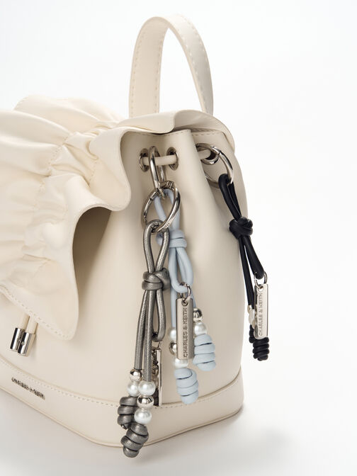 تعليقة خرز على حبل, أزرق باهت مائل للرمادي, hi-res