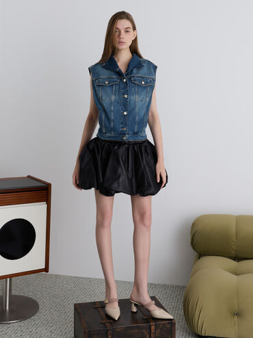 حذاء لاندو بكعب ومقدمة مدببة ومشبك, أبيض طباشيري, hi-res