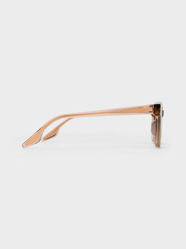 Bianca Square Sunglasses, Chestnut Brown, hi-res
