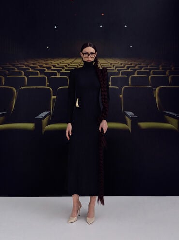 حذاء بكعب عالٍ مفتوح من الخلف من الجلد, شوفاني, hi-res