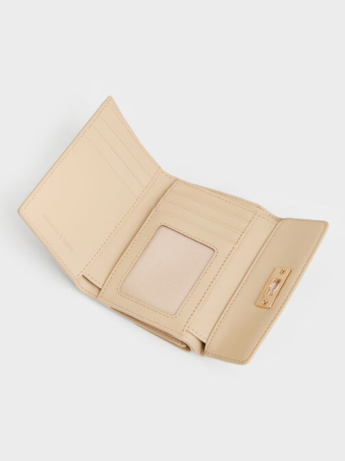 محفظة بقفل دوار, Sand Beige, hi-res