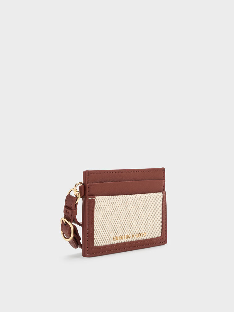 حامل بطاقات سكوتي كانفاس, قرميدي, hi-res