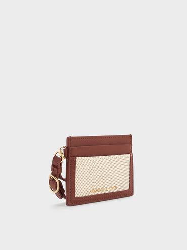 حامل بطاقات سكوتي كانفاس, قرميدي, hi-res