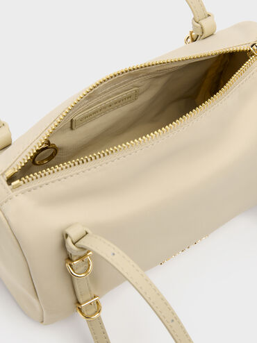 Mini Levy Nylon Shoulder Bag, Dusted Oat, hi-res