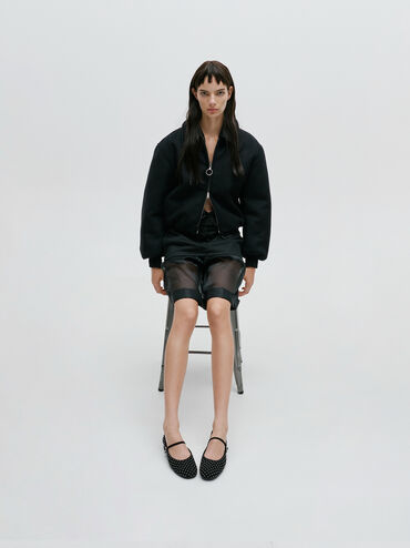 حذاء ماري جين جيرترود شمواه صناعي, أسود خشن, hi-res