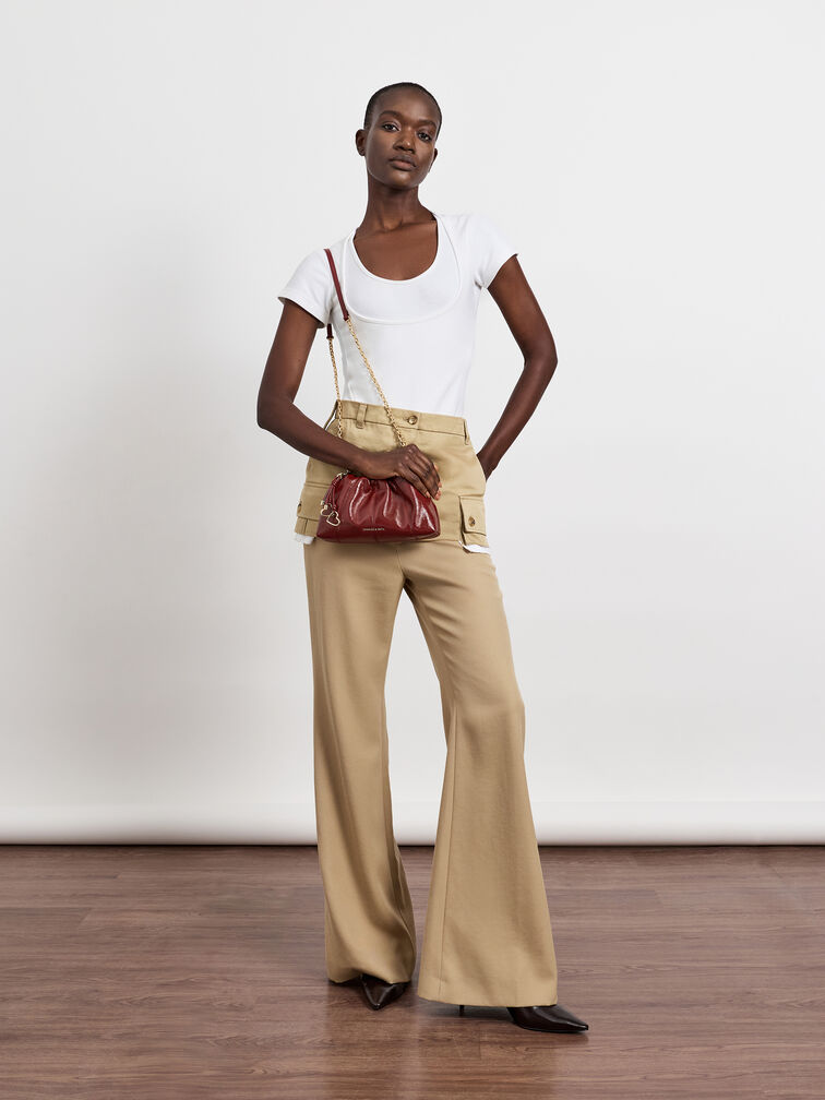 حقيبة كروسبودي من سياراروشد, برغندي, hi-res