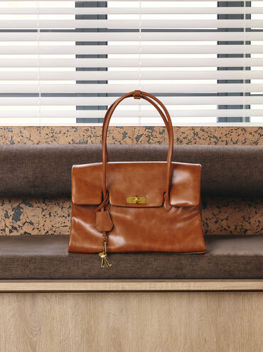 حقيبة توت "كيري" ترابيز, Distressed Tan, hi-res