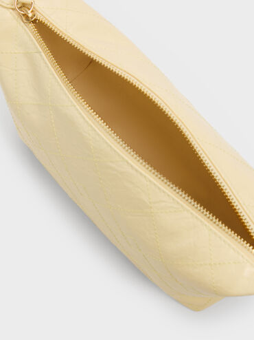 Duo Quilted Shoulder Bag, Butter Yellow, hi-res