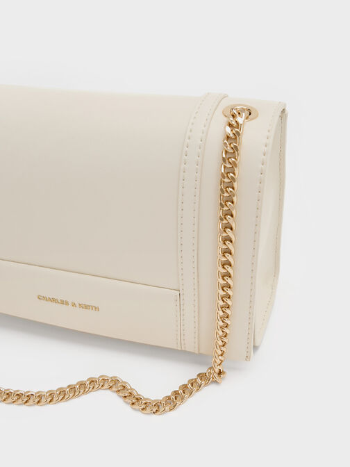 Shalia Chain-Strap Shoulder Bag, Cream, hi-res