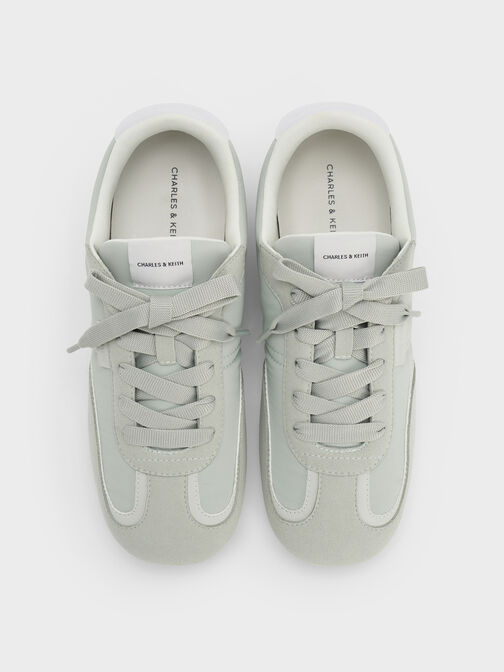 أحذية رياضية (سنيكرز) من النايلون بألوان متباينة, أخضر نعناعي, hi-res