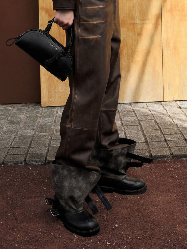Vega Elongated Bowling Bag, Noir, hi-res