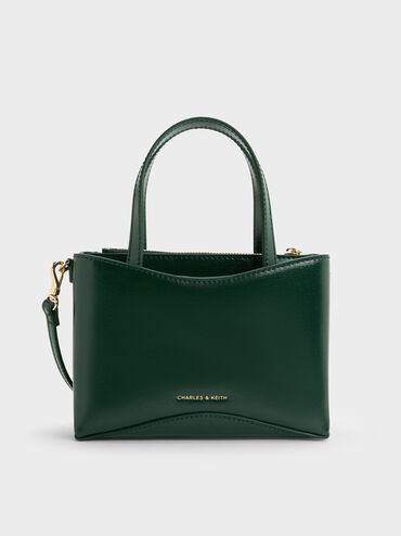 Mini Sybill Tote Bag, Dark Green, hi-res