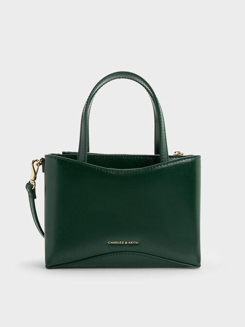 Mini Sybill Tote Bag, Dark Green, hi-res