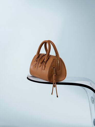 حقيبة إيفرلي بولينغ, بني محمر, hi-res