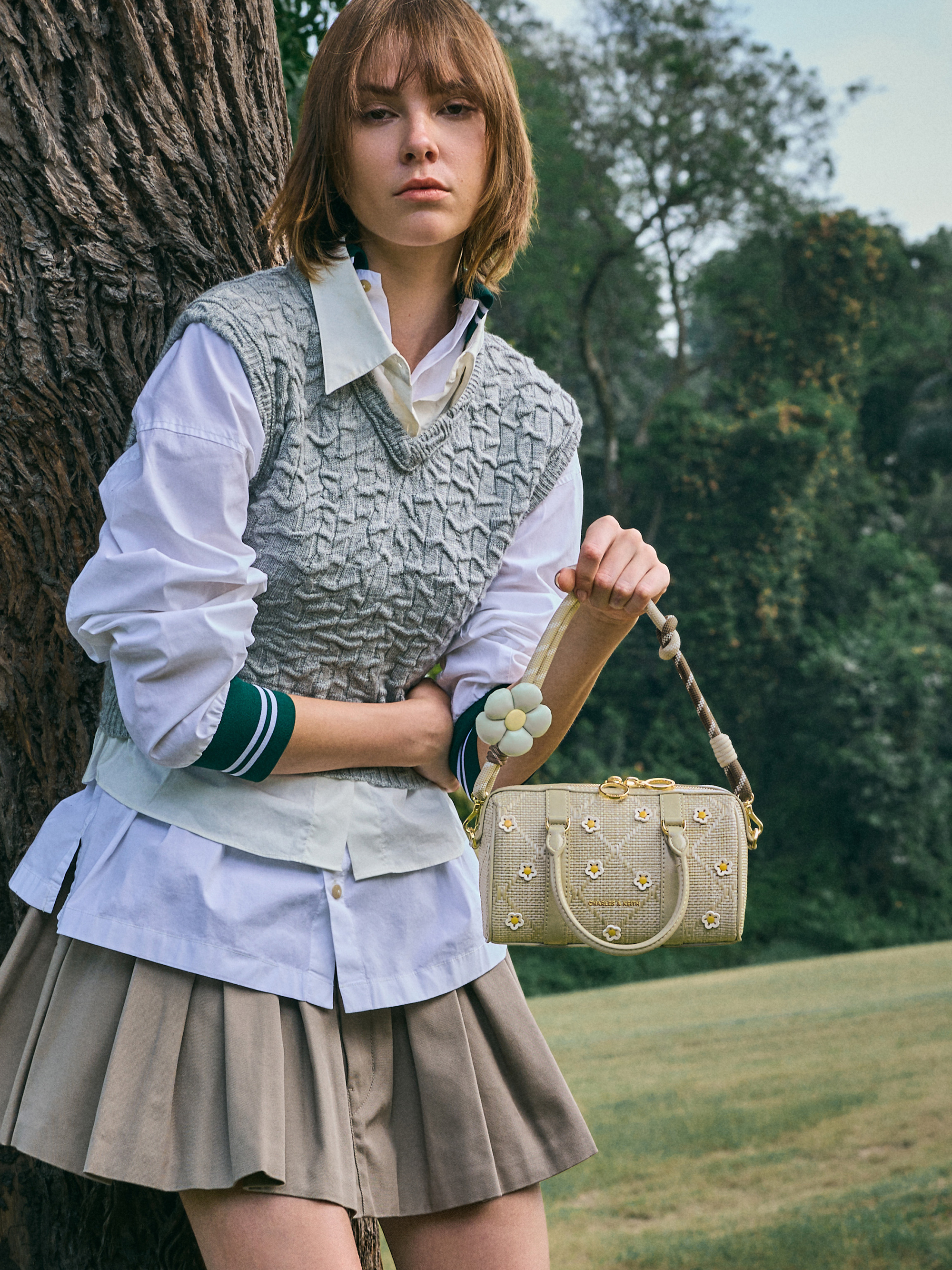 Women's Lorde Geometric Square-Toe Loafers  - CHARLES & KEITH