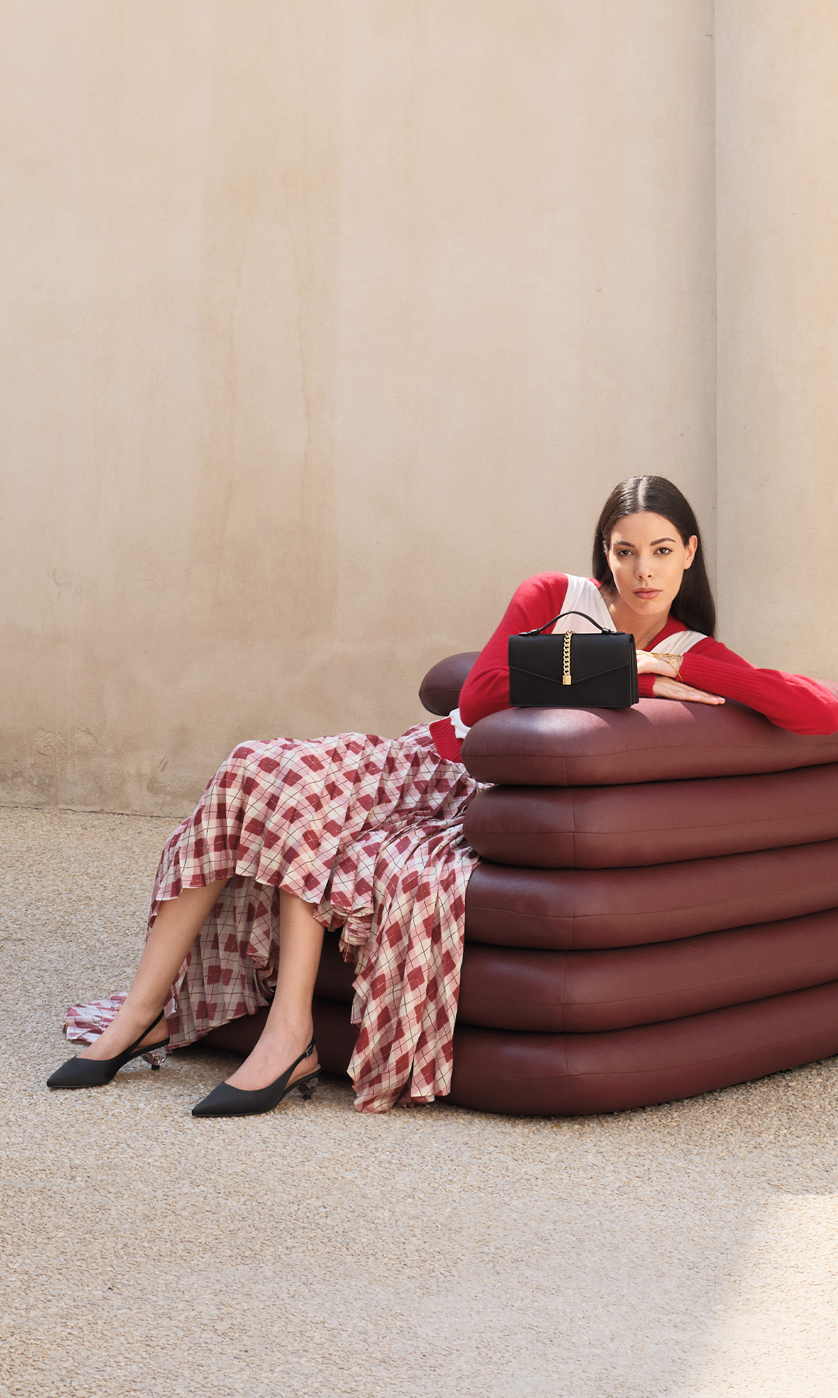 Mulberry Plum Mini Kerry Top Handle Bag - CHARLES & KEITH