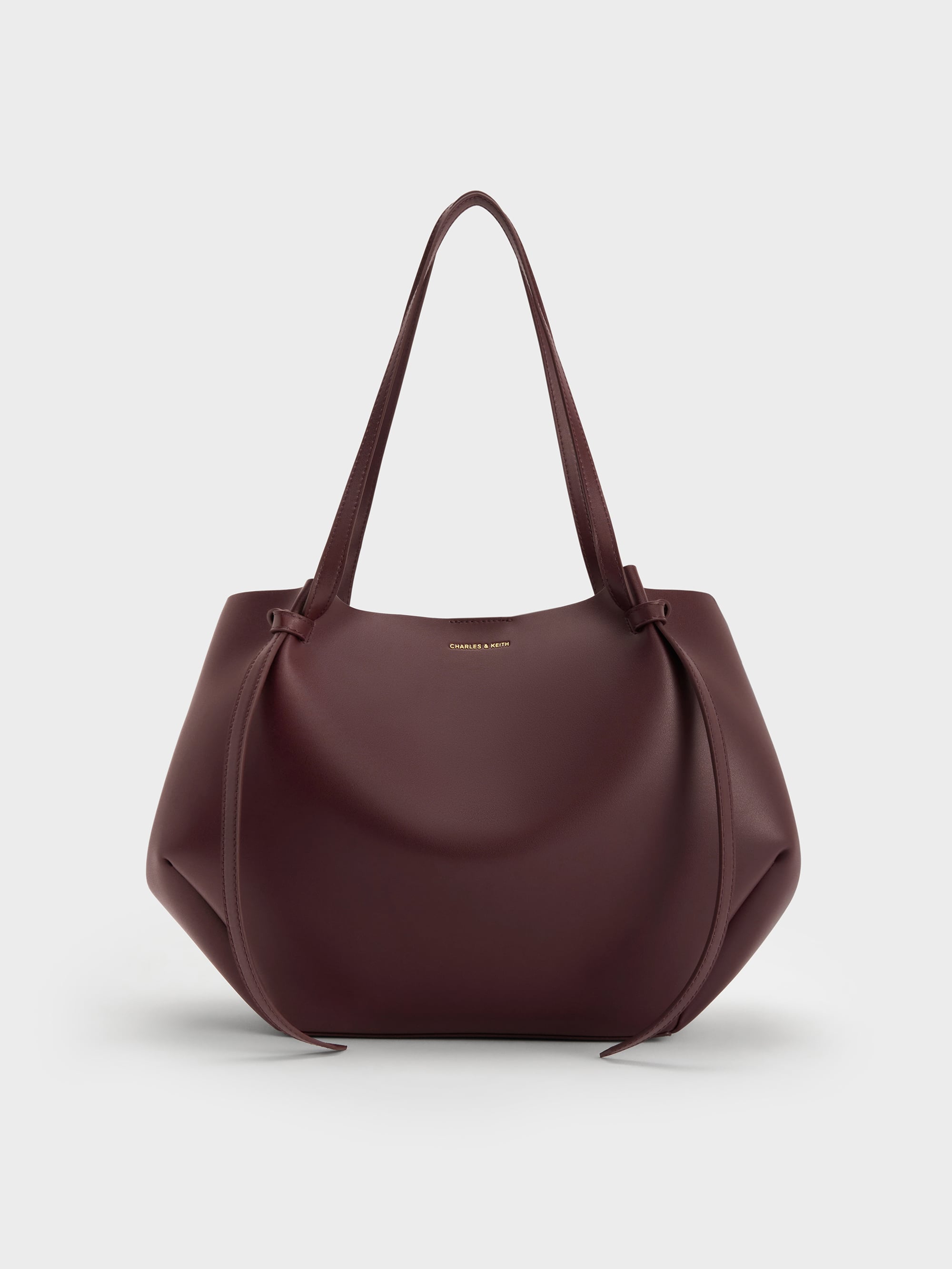 Wineberry Red Xl Calla Tote Bag - Wineberry Red - CHARLES & KEITH AE