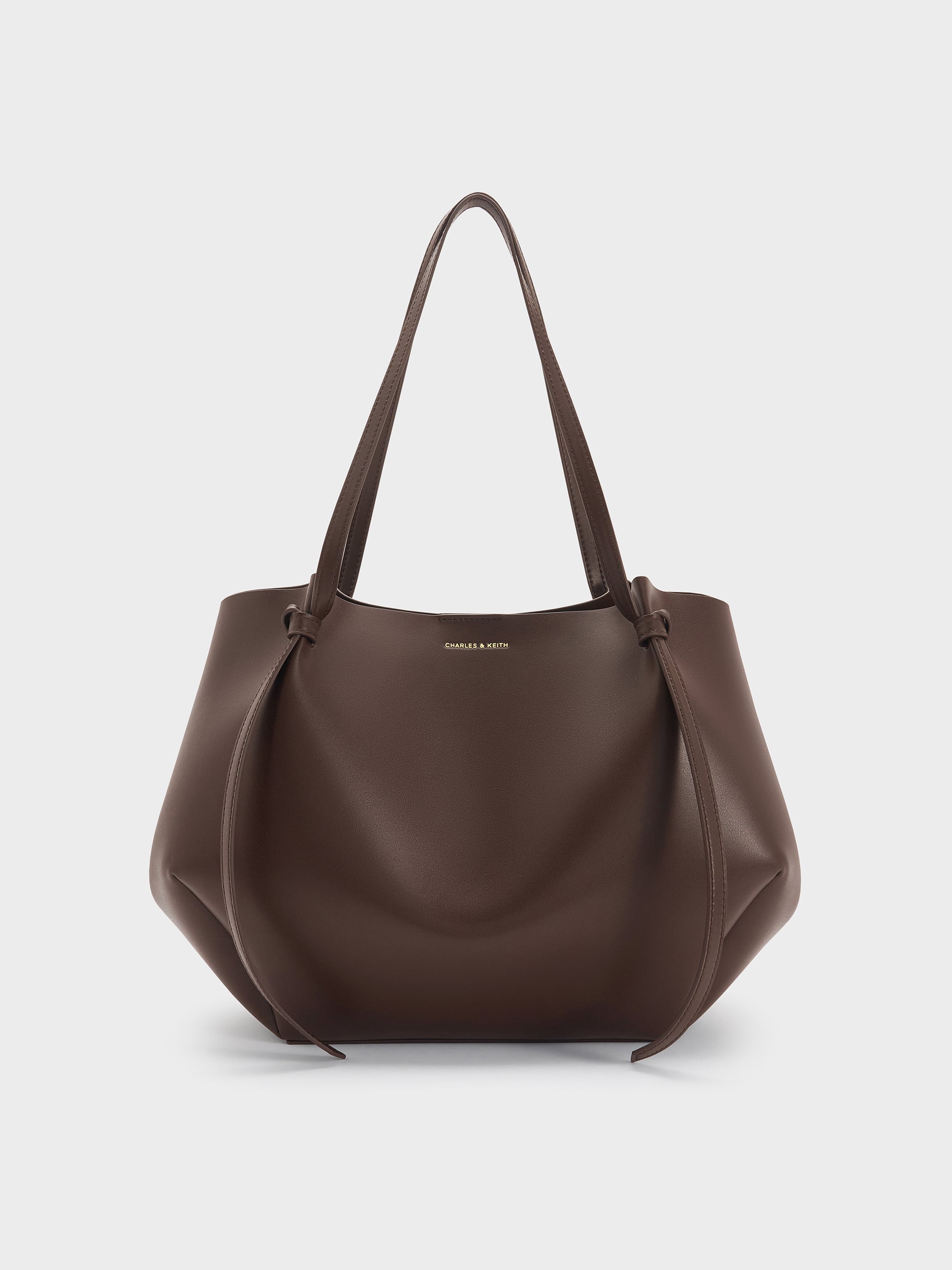 Espresso Brown Xl Calla Tote Bag - Espresso Brown - CHARLES & KEITH AE